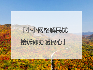 小小网格解民忧 接诉即办暖民心