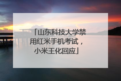 山东科技大学禁用红米手机考试，小米王化回应