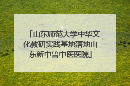 山东师范大学中华文化教研实践基地落地山东新中鲁中医医院