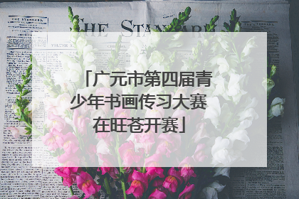 广元市第四届青少年书画传习大赛在旺苍开赛