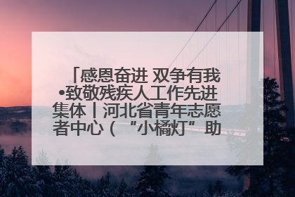 感恩奋进 双争有我•致敬残疾人工作先进集体丨河北省青年志愿者中心（“小橘灯”助残接力计划实施团队）：用温暖陪伴，守护特殊孩子成长