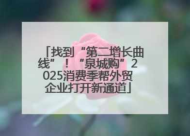 找到“第二增长曲线”！“泉城购”2025消费季帮外贸企业打开新通道