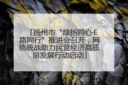 扬州市“绿扬同心·E路同行”推进会召开，网络统战助力民营经济高质量发展行动启动