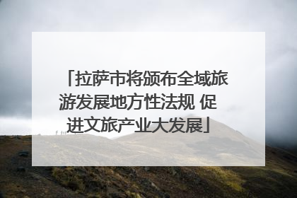 拉萨市将颁布全域旅游发展地方性法规 促进文旅产业大发展