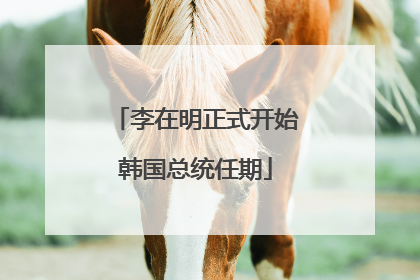 李在明正式开始韩国总统任期
