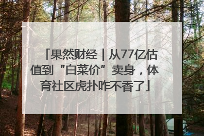 果然财经｜从77亿估值到“白菜价”卖身，体育社区虎扑咋不香了