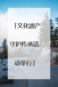 文化遗产守护传承活动举行