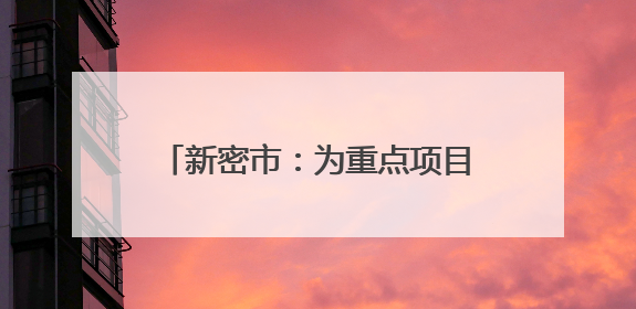 新密市：为重点项目建设按下“加速键”