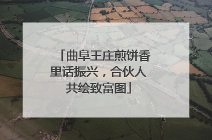 曲阜王庄煎饼香里话振兴，合伙人共绘致富图