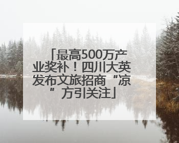 最高500万产业奖补！四川大英发布文旅招商“凉”方引关注