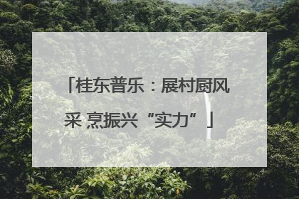 桂东普乐：展村厨风采 烹振兴“实力”