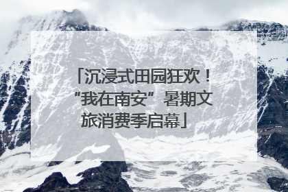 沉浸式田园狂欢！“我在南安”暑期文旅消费季启幕