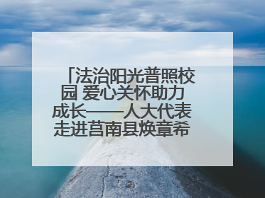 法治阳光普照校园 爱心关怀助力成长——人大代表走进莒南县焕章希望学校开展调研暨普法宣传活动