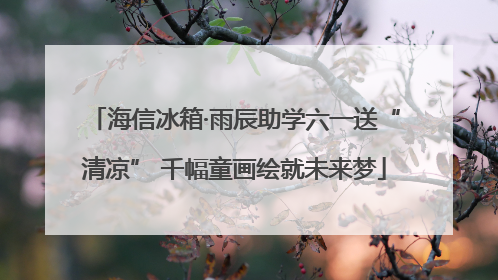 海信冰箱·雨辰助学六一送“清凉” 千幅童画绘就未来梦