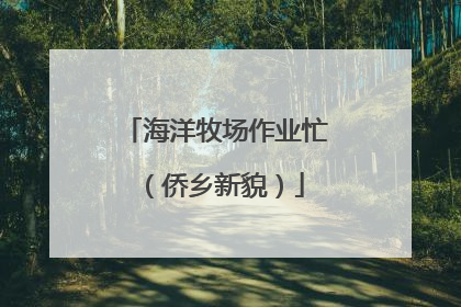 海洋牧场作业忙（侨乡新貌）