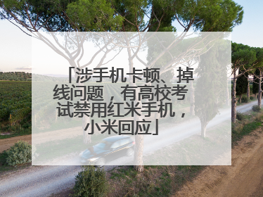 涉手机卡顿、掉线问题，有高校考试禁用红米手机，小米回应