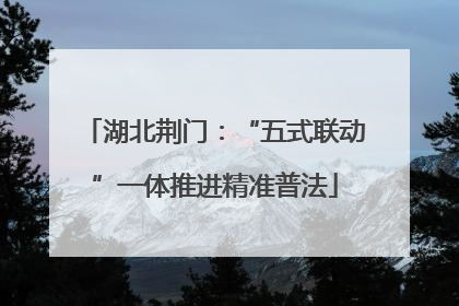 湖北荆门：“五式联动”一体推进精准普法