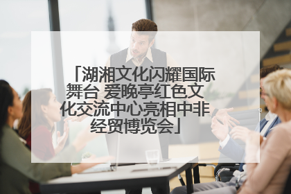 湖湘文化闪耀国际舞台 爱晚亭红色文化交流中心亮相中非经贸博览会