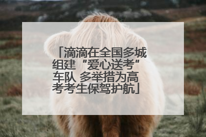 滴滴在全国多城组建“爱心送考”车队 多举措为高考考生保驾护航