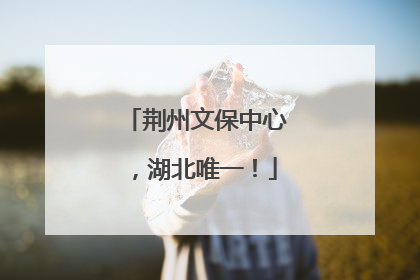 荆州文保中心，湖北唯一！
