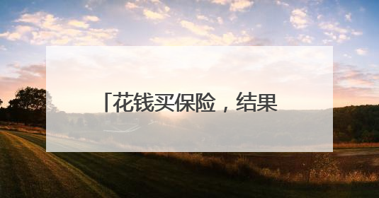 花钱买保险，结果买成了“保障”？业务员：外面修修就行，还去4S店找宰