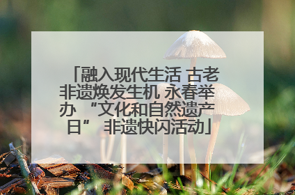 融入现代生活 古老非遗焕发生机 永春举办 “文化和自然遗产日” 非遗快闪活动
