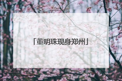 董明珠现身郑州