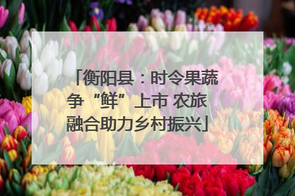衡阳县：时令果蔬争“鲜”上市 农旅融合助力乡村振兴