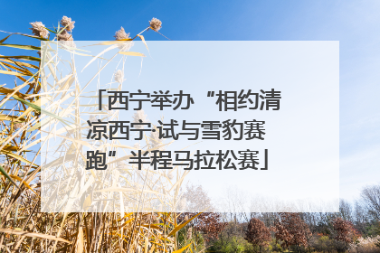 西宁举办“相约清凉西宁·试与雪豹赛跑”半程马拉松赛