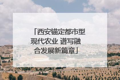 西安锚定都市型现代农业 谱写融合发展新篇章