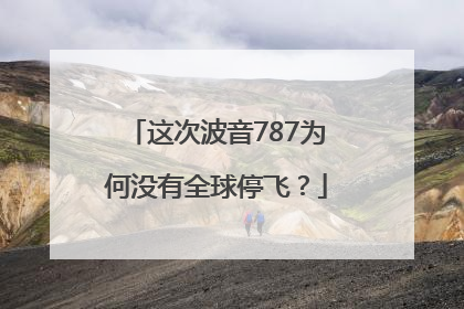这次波音787为何没有全球停飞？