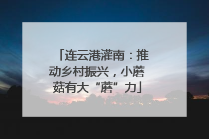 连云港灌南：推动乡村振兴，小蘑菇有大“蘑”力