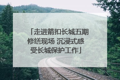 走进箭扣长城五期修缮现场 沉浸式感受长城保护工作