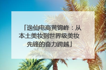 逸仙电商黄锦峰：从本土美妆到世界级美妆先锋的奋力跨越