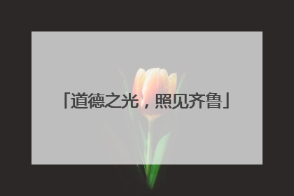 道德之光，照见齐鲁