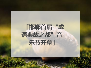 邯郸首届“成语典故之都”音乐节开幕