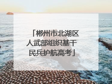 郴州市北湖区人武部组织基干民兵护航高考