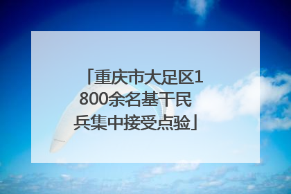重庆市大足区1800余名基干民兵集中接受点验
