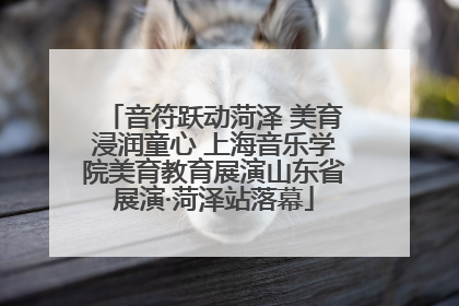 音符跃动菏泽 美育浸润童心 上海音乐学院美育教育展演山东省展演·菏泽站落幕
