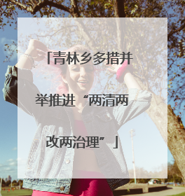 青林乡多措并举推进“两清两改两治理”