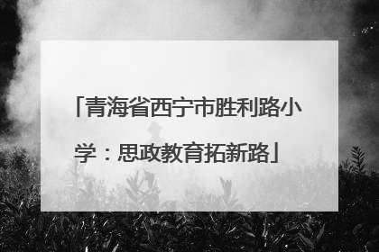 青海省西宁市胜利路小学：思政教育拓新路
