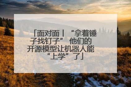 面对面丨“拿着锤子找钉子” 他们的开源模型让机器人能“上学”了