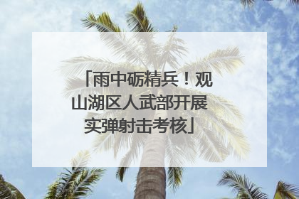雨中砺精兵！观山湖区人武部开展实弹射击考核