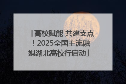 高校赋能 共建支点！2025全国主流融媒湖北高校行启动