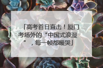 高考首日直击！厦门考场外的“中国式浪漫”，每一帧都暖哭