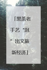 黑茶老手艺“泡”出文旅新经济