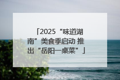 2025“味道湖南”美食季启动 推出“岳阳一桌菜”