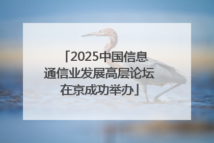 2025中国信息通信业发展高层论坛在京成功举办