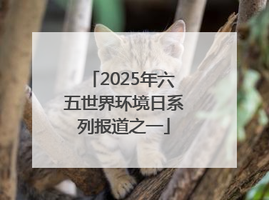 2025年六五世界环境日系列报道之一