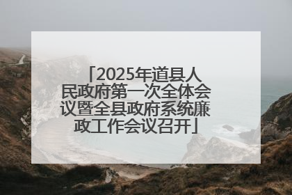 2025年道县人民政府第一次全体会议暨全县政府系统廉政工作会议召开